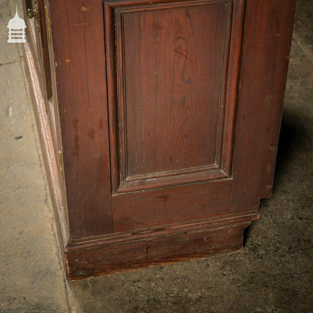 1380.0 19th C Pitch Pine Pharmacy Sideboard Dresser With Scumble Finish photo
