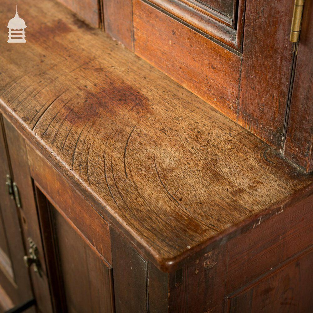 photo vinterior 19th C Pitch Pine Pharmacy Sideboard Dresser With Scumble Finish