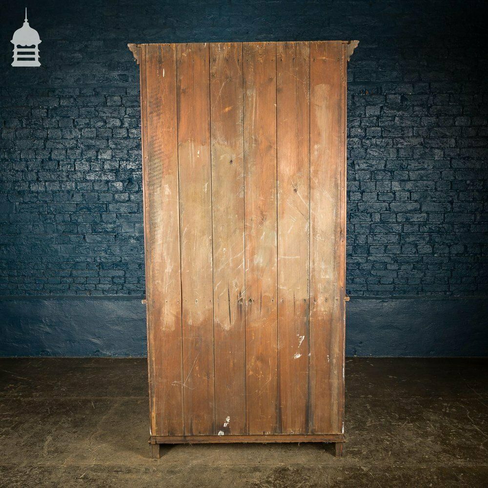 photo vintage 19th C Pitch Pine Pharmacy Sideboard Dresser With Scumble Finish