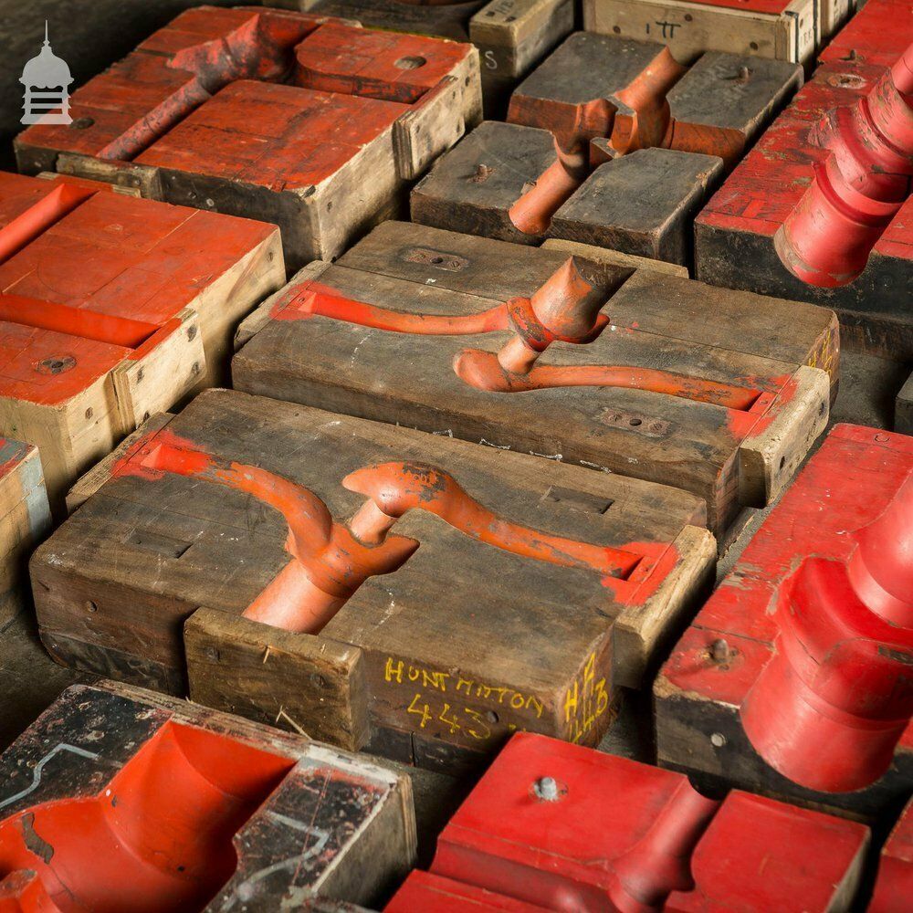 Collection Of 18 Red And Black Industrial Factory Moulds photo buy