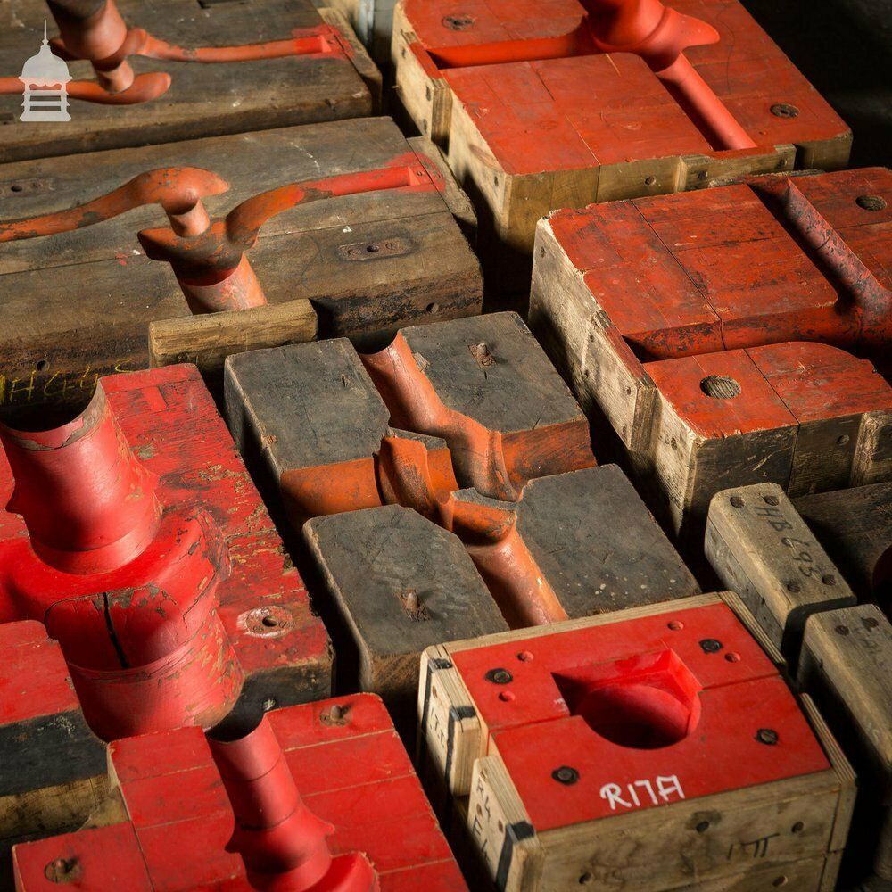 photo buy Collection Of 18 Red And Black Industrial Factory Moulds