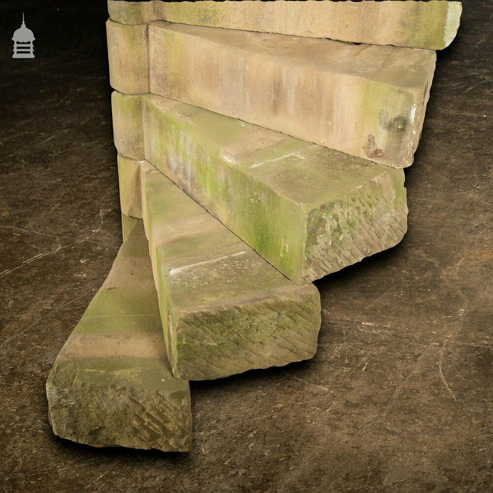 16th C Short Tread Sandstone Spiral Staircase photo for sale