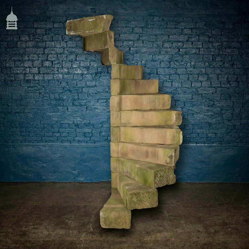 photo furniture 16th C Short Tread Sandstone Spiral Staircase