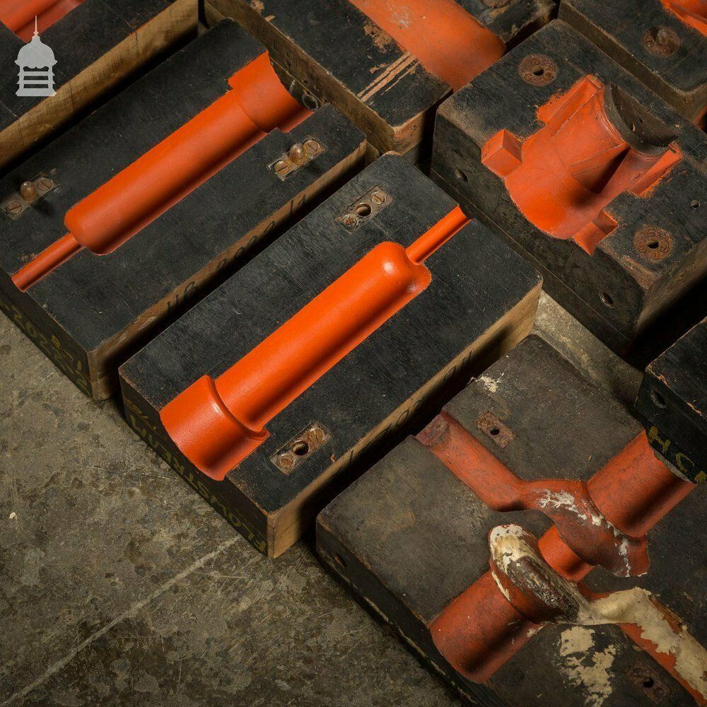 photo buy Collection Of 60 Black And Red Industrial Factory Foundry Moulds