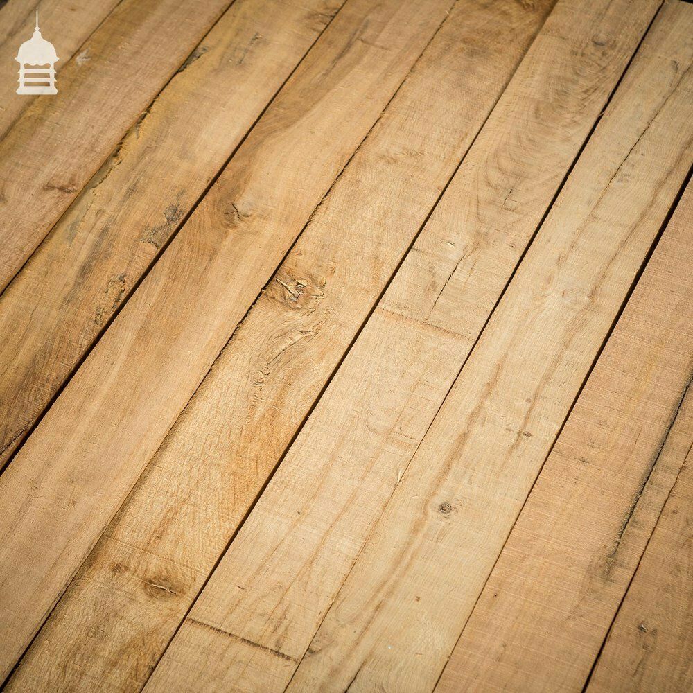 Batch Of 3 Square Metres Of Seasoned Sawn Finish Short Narrow Oak photo vinterior