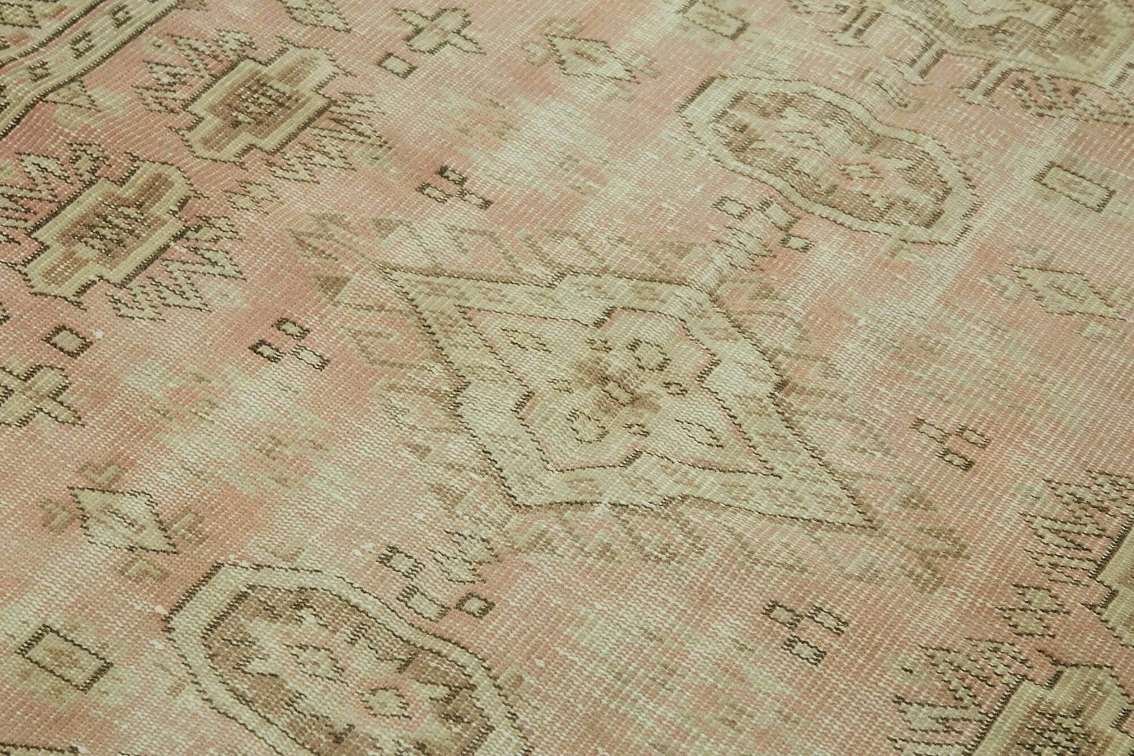 Handmade Beige Turkish Vintage Area Rug 146 Cm X 245 Cm photo 520.0
