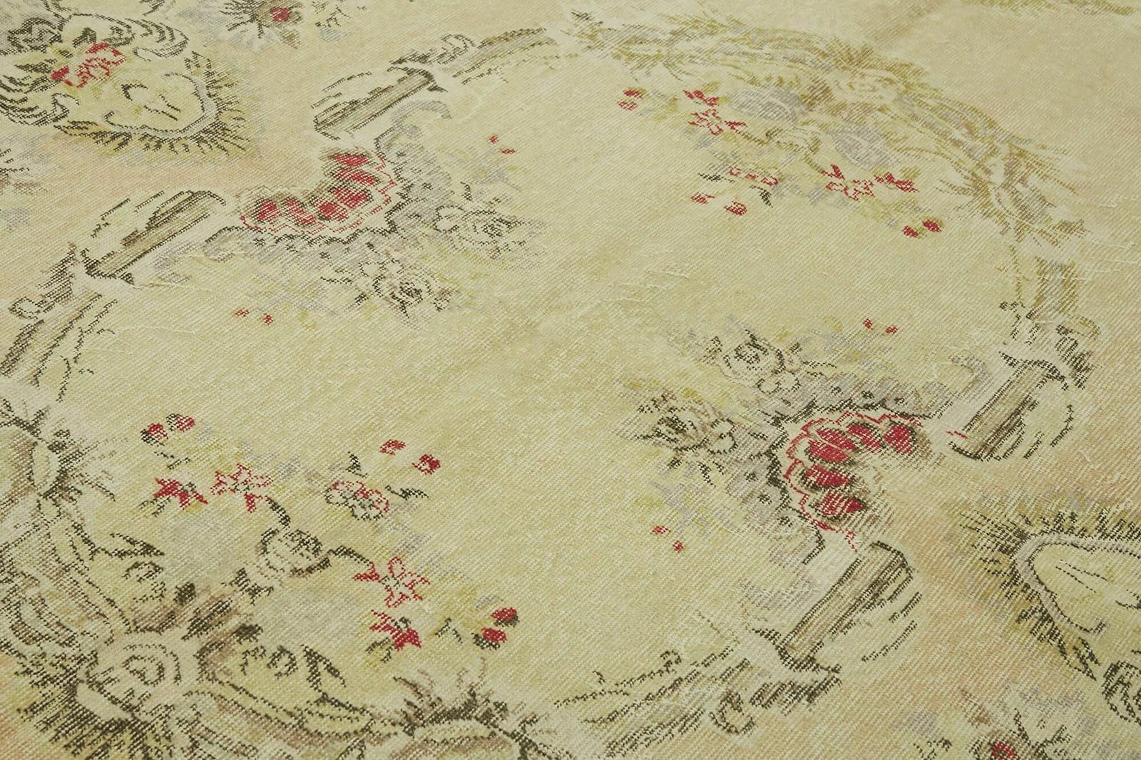 7x10 Beige Turkish Vintage Area Rug   44575 photo 1018.0