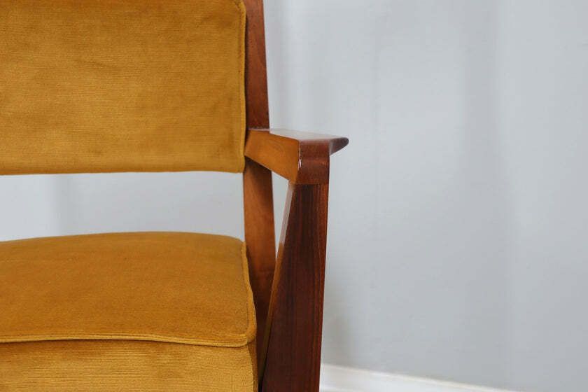 Mid Century High Back Chair Italy 1950s photo furniture