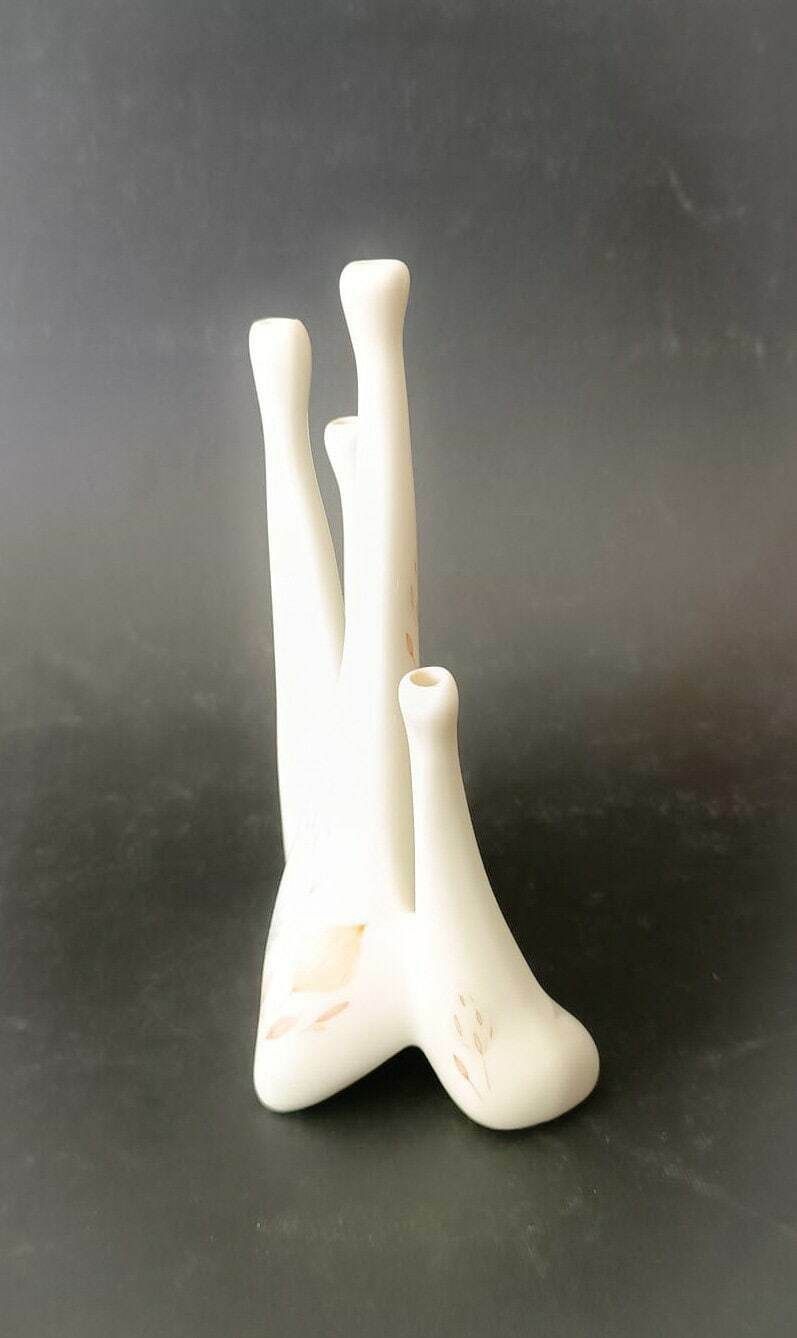 Antonia Campi Multi Vase Multi Vase White Ceramic Vase Sci Laveno Verbano 1950s photo 912.0
