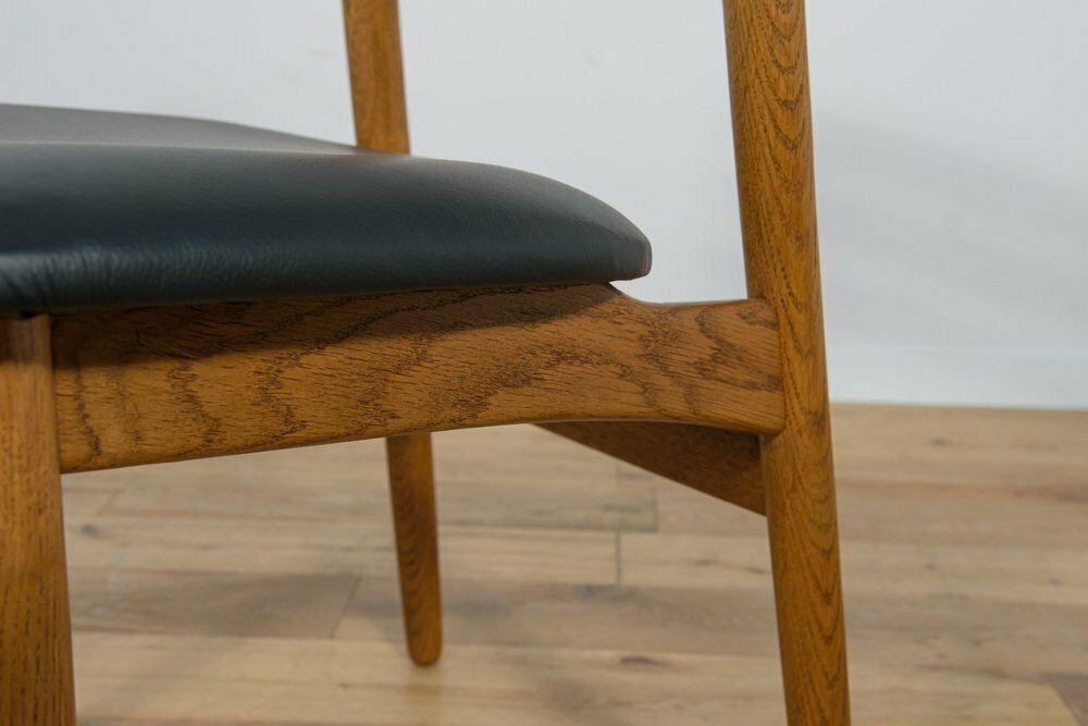 Mid Century Oak Dining Chairs By Poul Volther For Fdb Mobler, Denmark, 1960s, Set Of 6 photo for sale