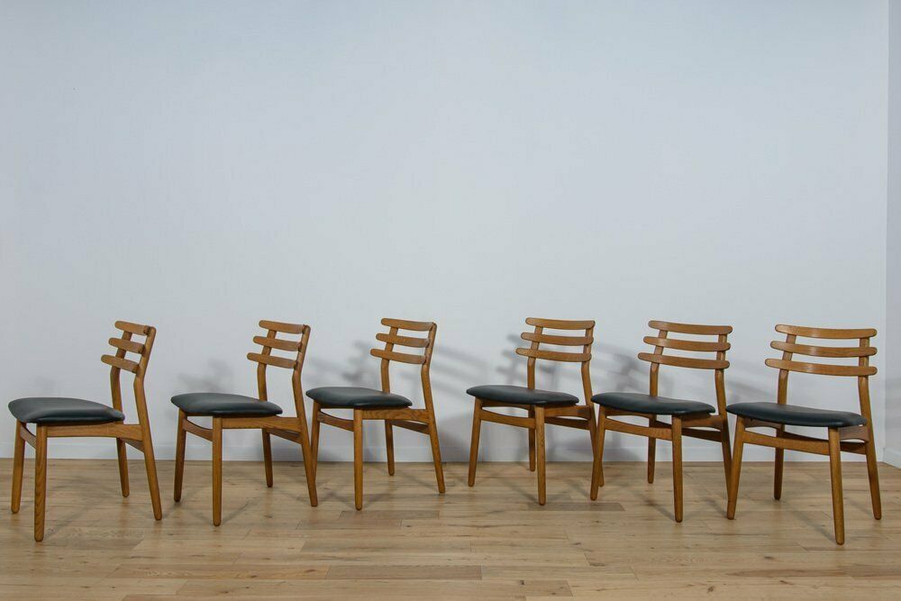 Mid Century Oak Dining Chairs By Poul Volther For Fdb Mobler, Denmark, 1960s, Set Of 6 photo buy