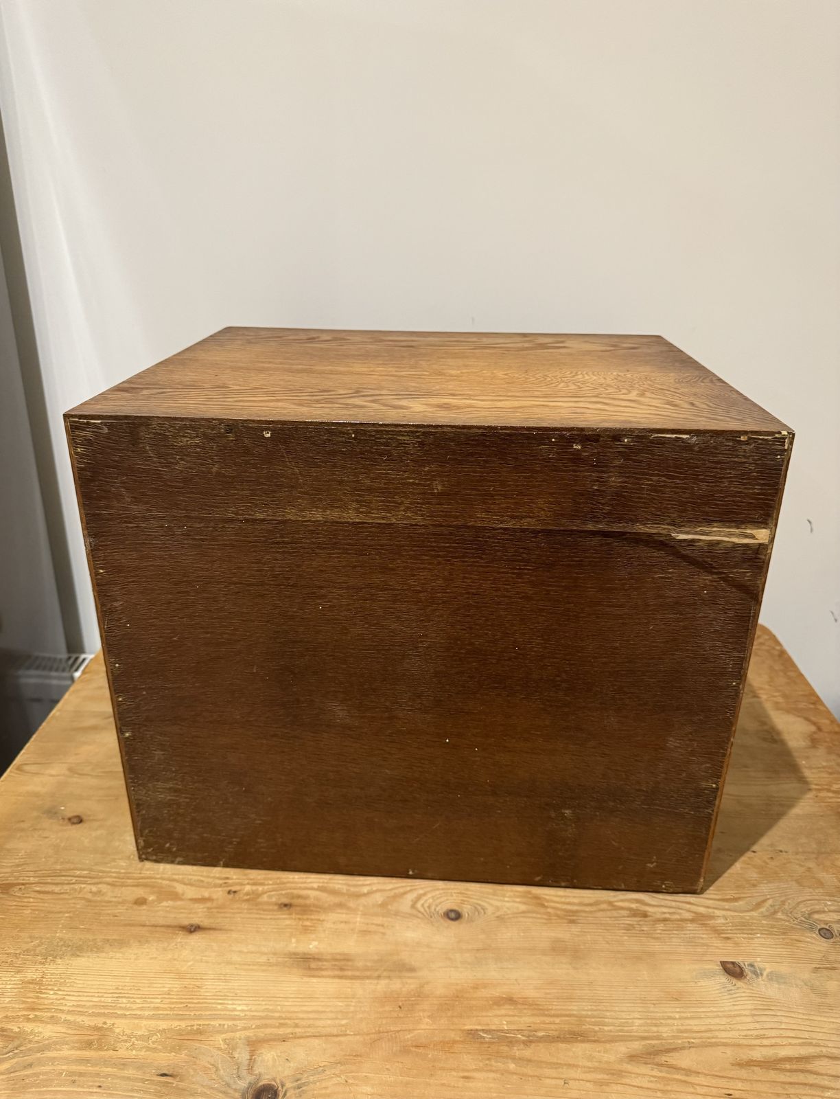 Art Deco Golden Oak Sloping Card Index Filing Cabinet By Libraco photo vintage