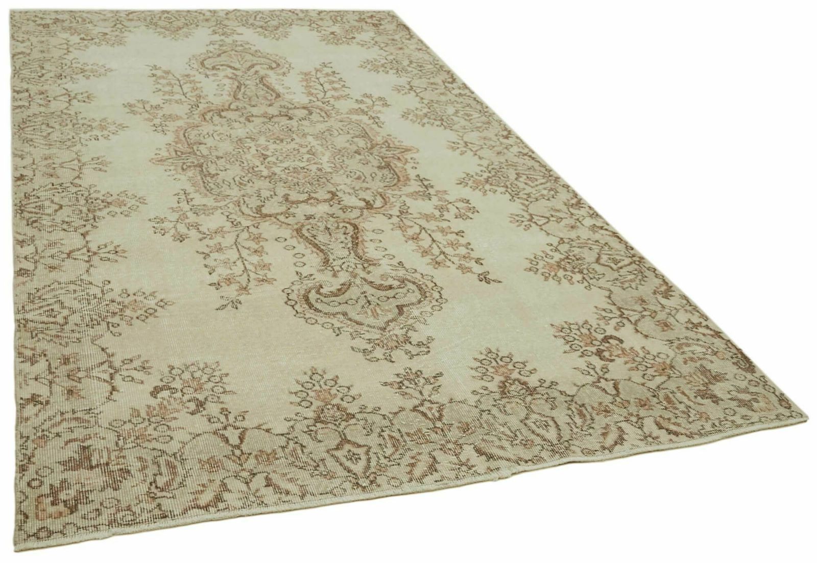 5x10 Beige Turkish Vintage Area Rug   41833 photo furniture