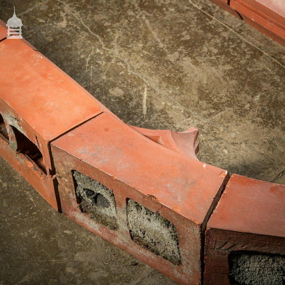 photo furniture Rare 19th C Red Terracotta Gothic Mullion Window