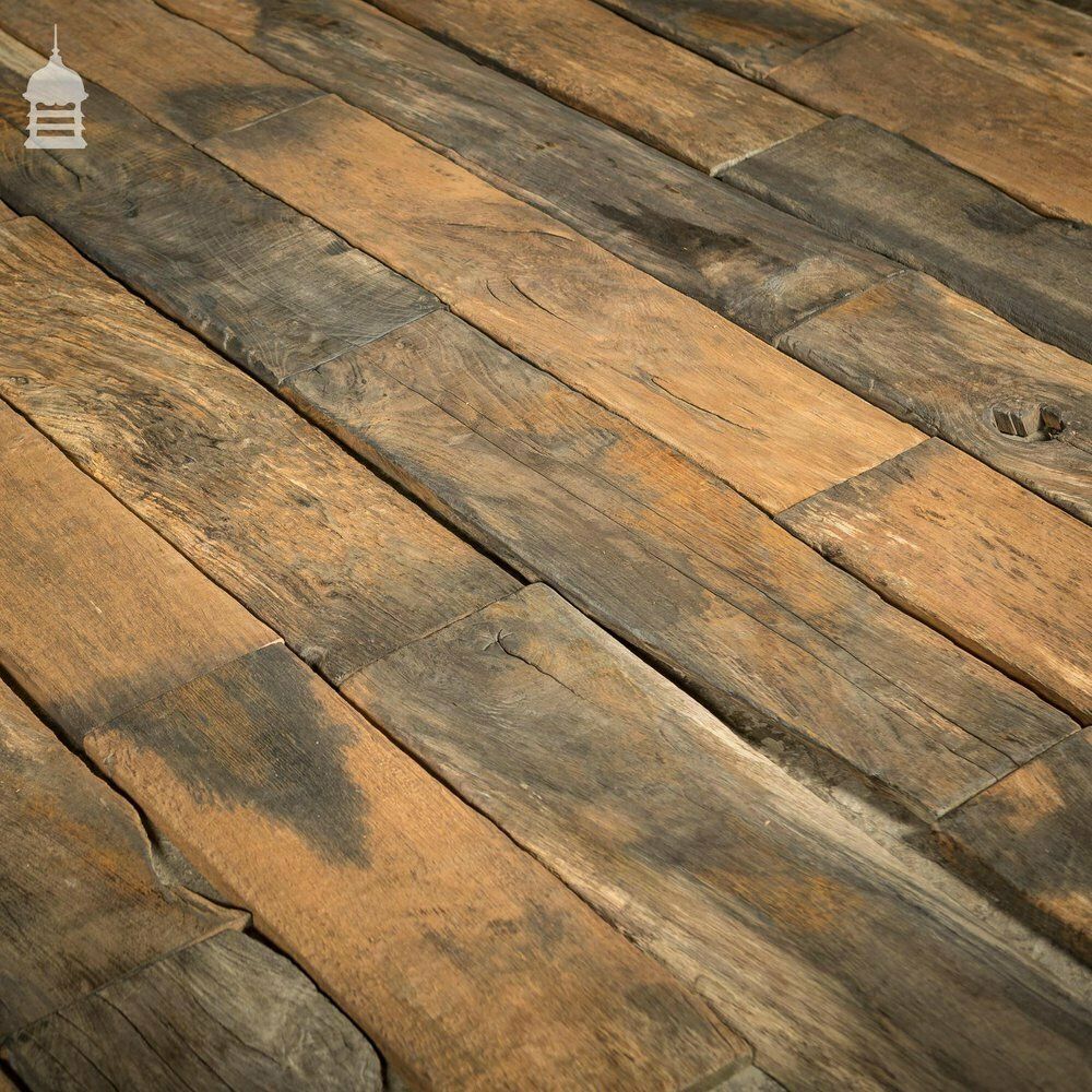Batch Of Short Length Norfolk Broads Black Bog Oak Floor Board Wall Cladding 8.5 Square Metres photo furniture