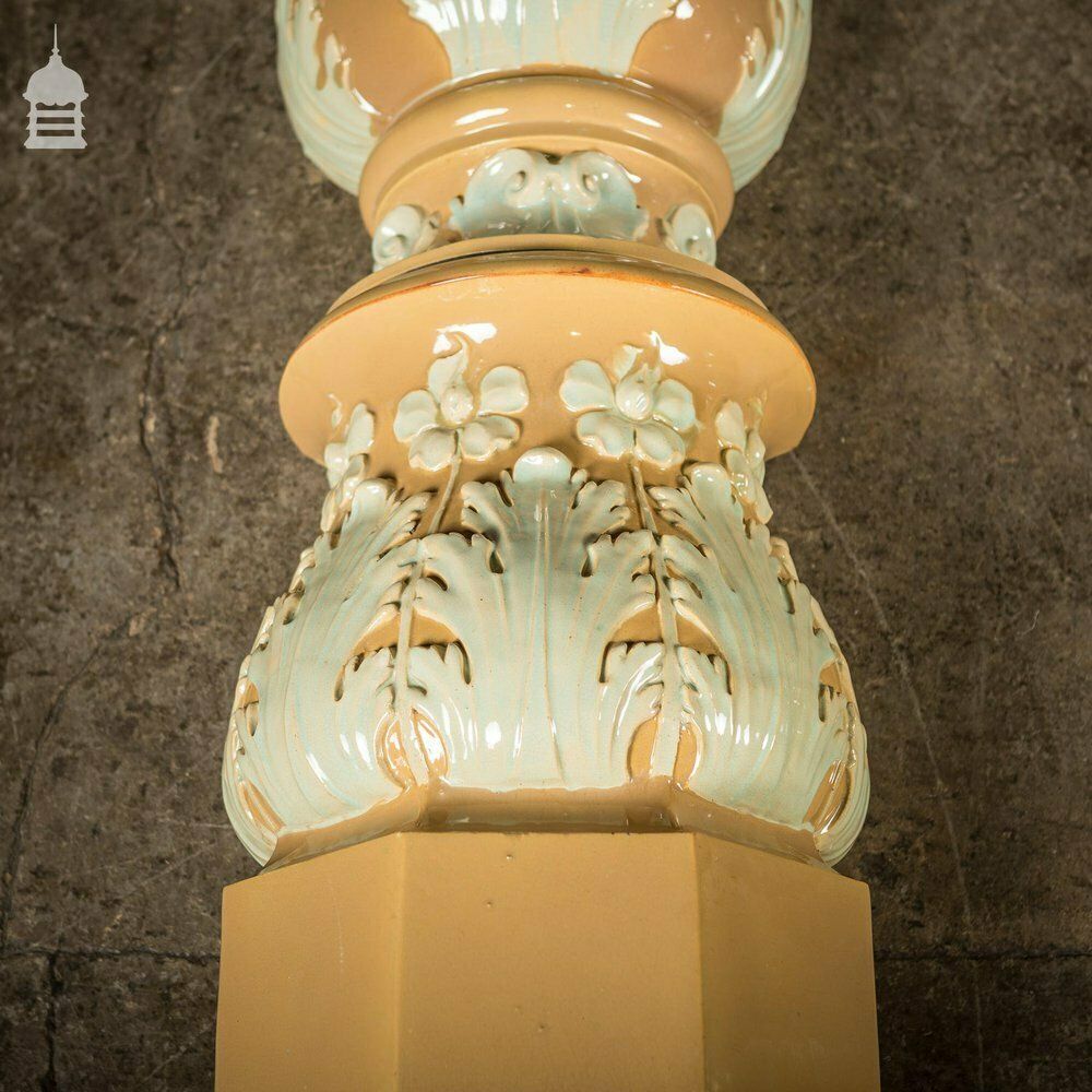 Pair Of 19th C Fluted Columns With Corinthian Capitals And Acanthus Leaf Detail photo for sale