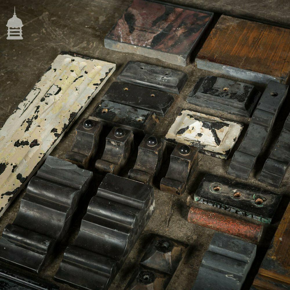 Assortment Of Reclaimed Slate Fireplace Corbels And Parts photo for sale