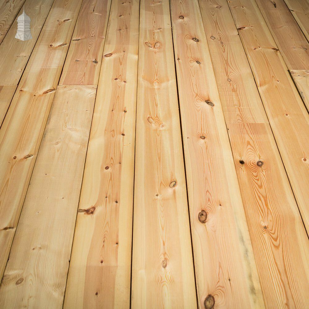 Batch Of 65 Square Metres Of 9 Inch Wide Pine Floorboards Cut From Floor Joists Salvaged From Norwich Castle photo Home Fixtures