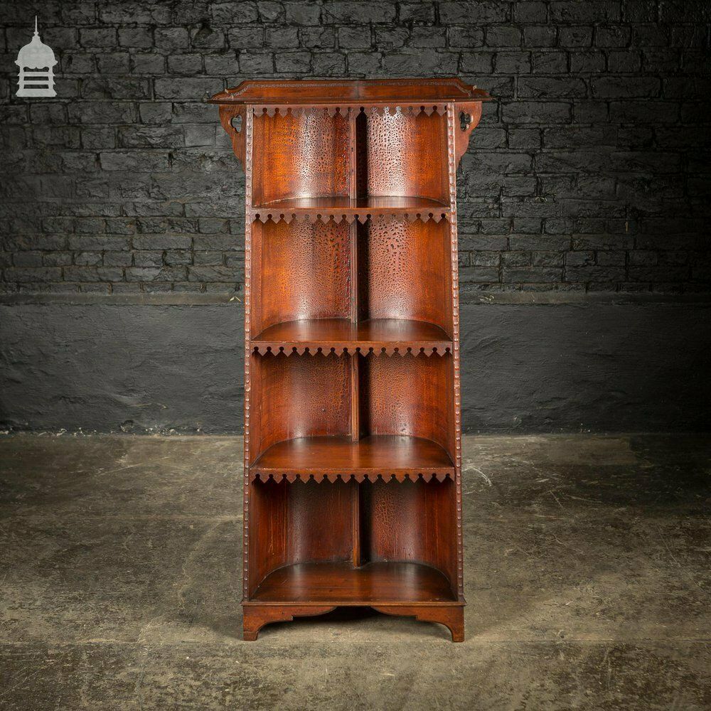 19th C Barrel Back Pugin Style Bookcase From An Oxford College photo buy