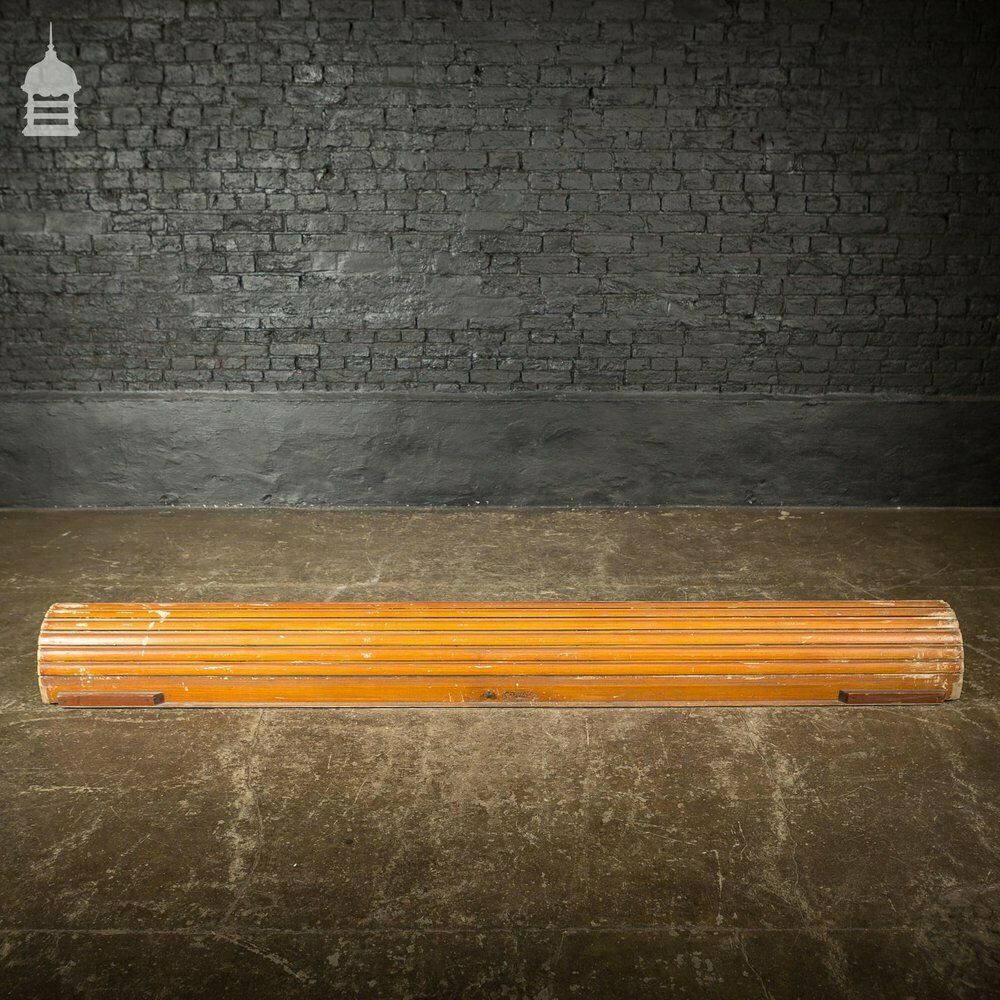 19th C Pitch Pine Roller Shutter With Grained Finish By Haskins Of London photo vinterior