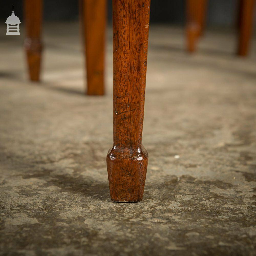 Set Of Six George III Reeded Mahogany Dining Chairs And One Carver Chair Ready For Upholstery photo vinterior