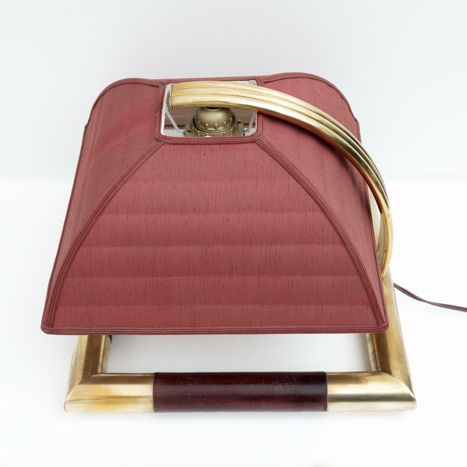 Tommaso Barbi Style Mid Century Modern Italian Brass Table Lamp, 1970s photo furniture