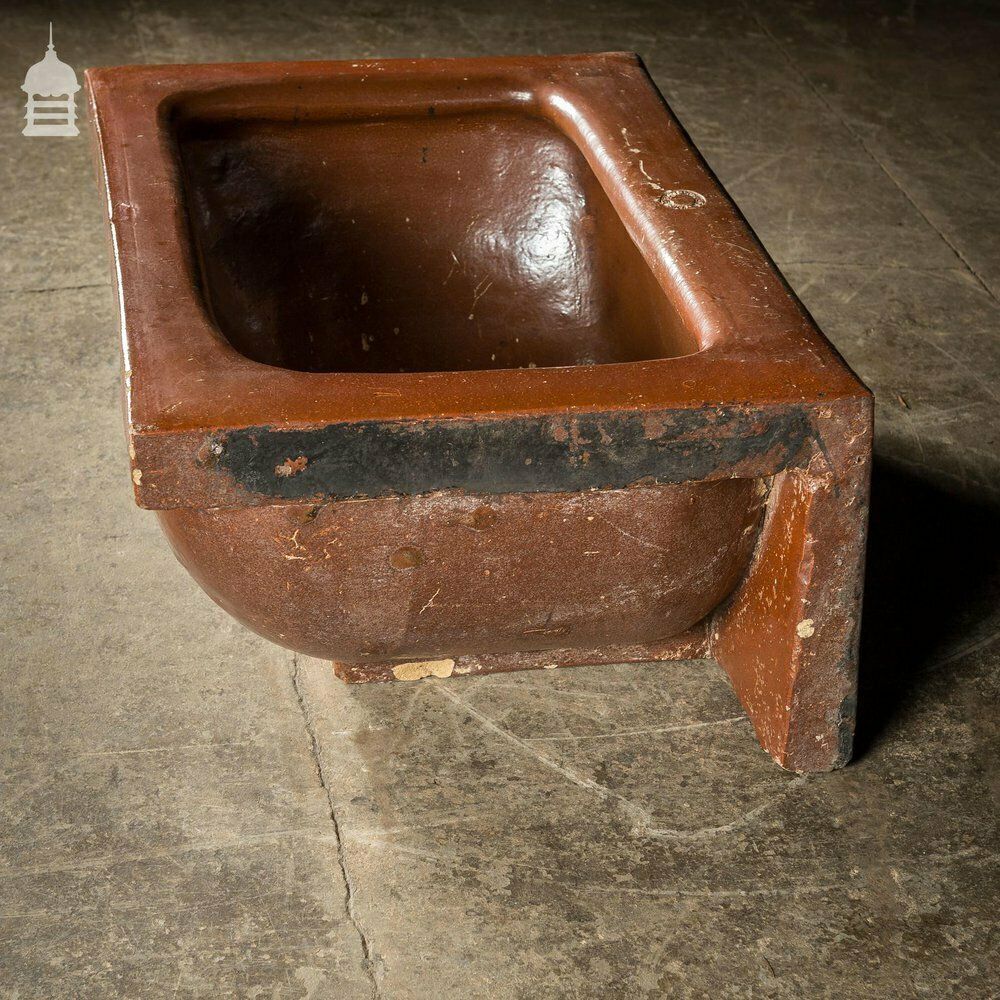 Large Victorian Salt Glaze Orange Peel Ceramic Trough Sink By Oats & Green Ltd Halifax photo Garden Decor
