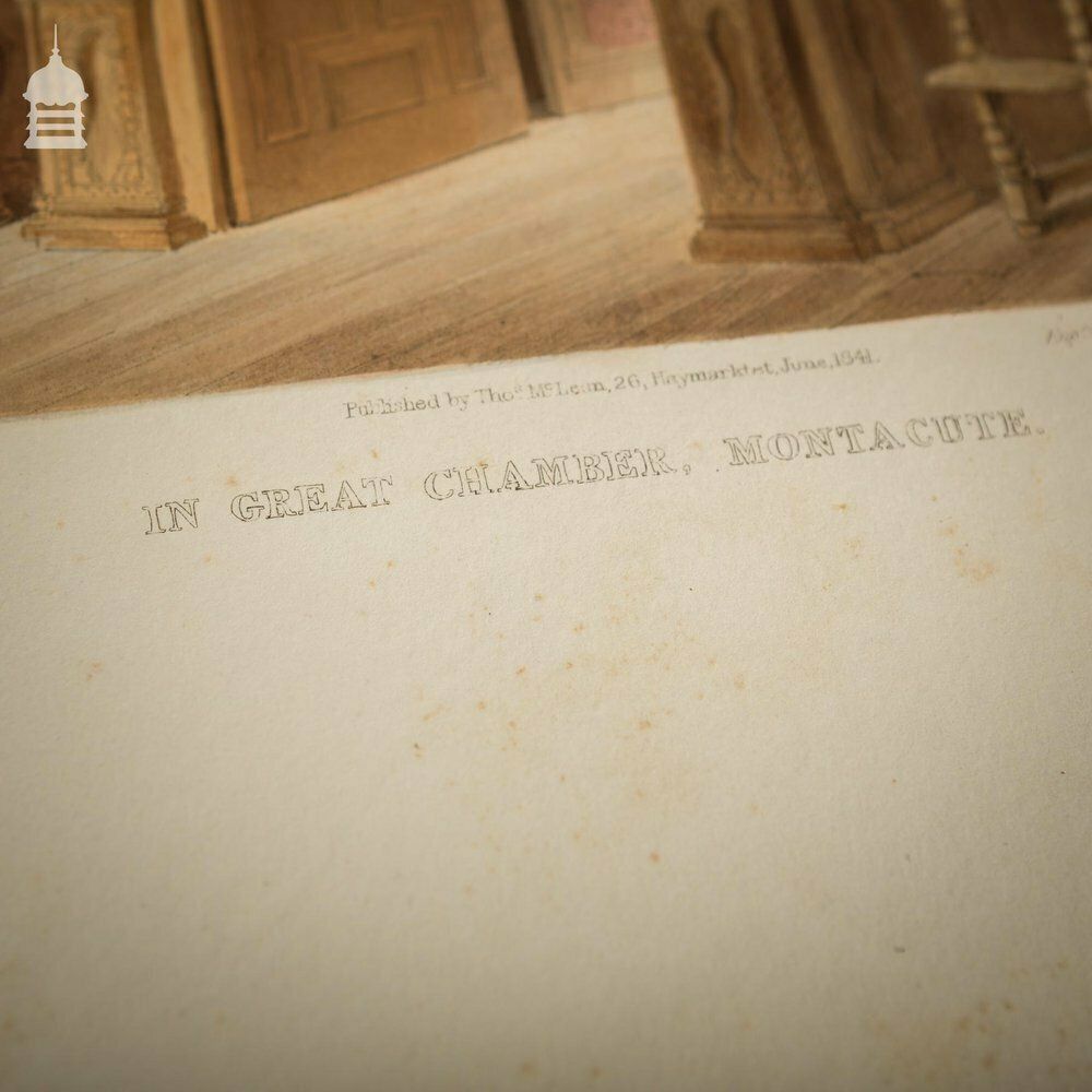 Rare Original Charles James Richardson Volume Of Studies From Old English Mansions 1841 photo vintage
