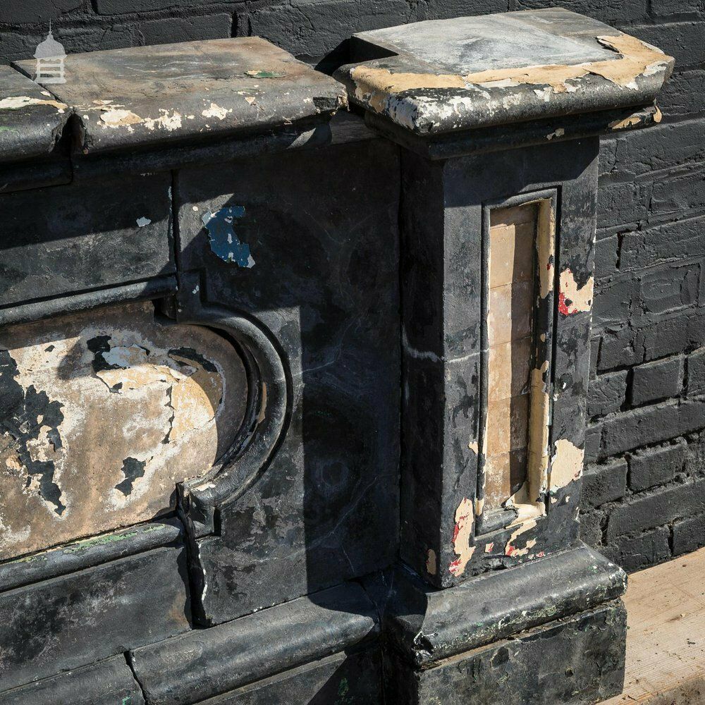 photo for sale 19th C Staffordshire Blue Wall With Inset Bathstone 5.25m