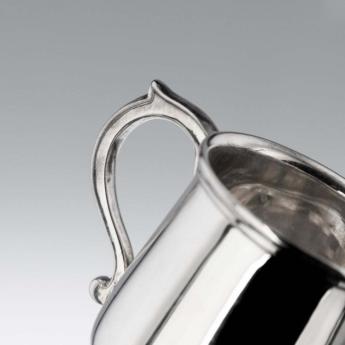 photo furniture 20th Century Set Of Six Solid Silver 'Tankard' Shot Cups, Walker & Hall, C.1926