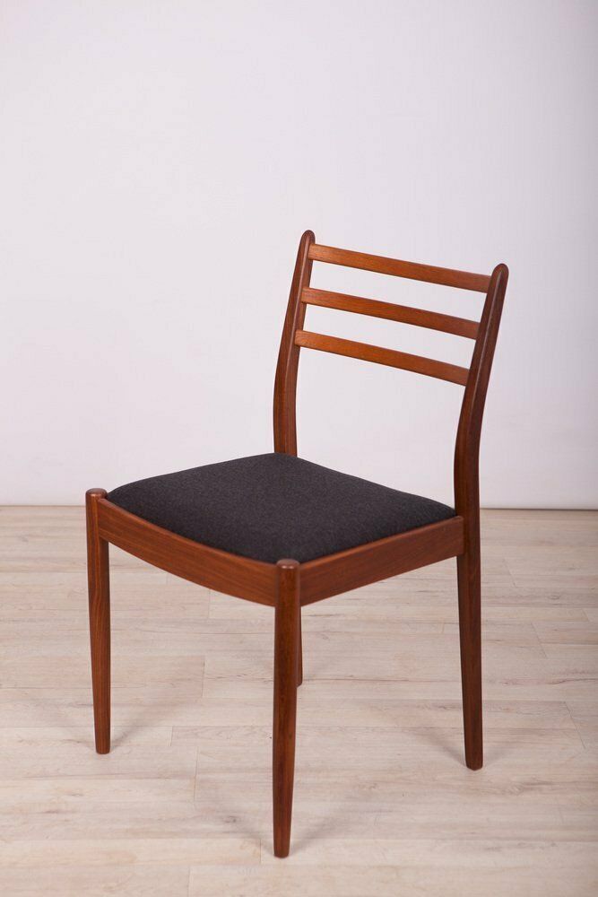 Fabric And Teak Dining Chairs By Victor Wilkins For G Plan, 1960s, Set Of 4 photo Furniture