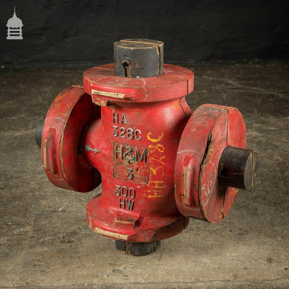 Pair Of Red Industrial Factory Foundry Moulds photo 174.0