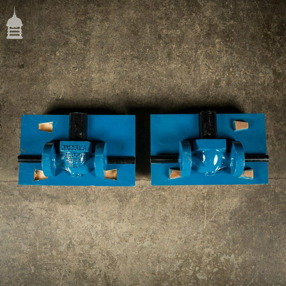 Batch Of 4 Blue Industrial Factory Foundry Moulds photo buy
