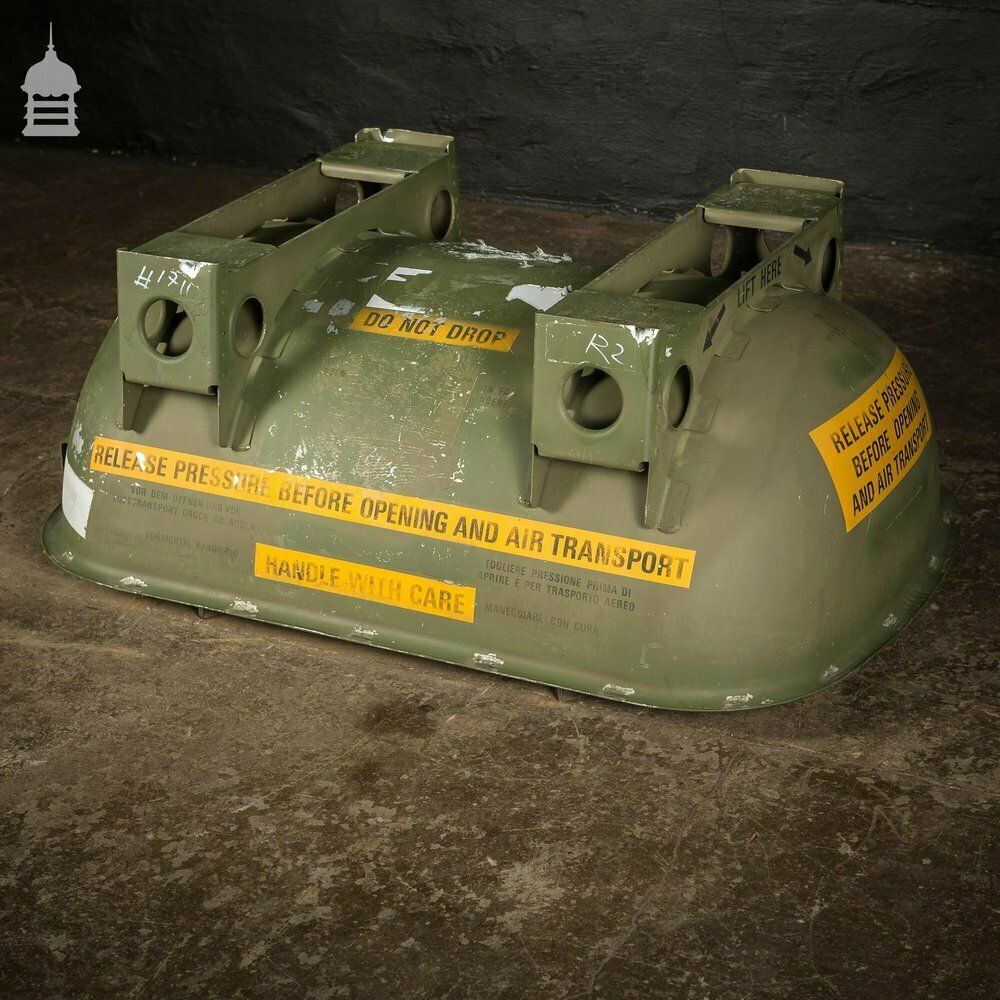 Industrial Aluminium Ex Raf Shipping Capsule Military Storage Crate Trough photo vinterior