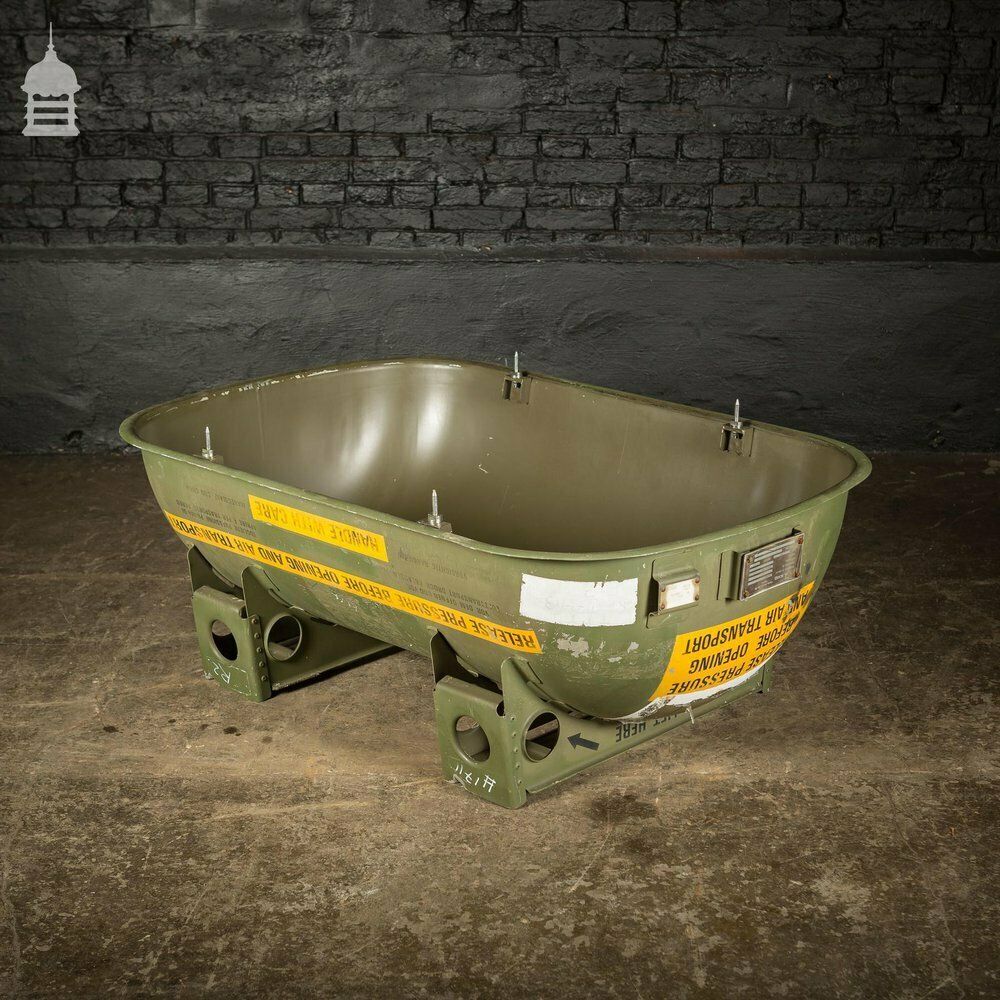 photo for sale Industrial Aluminium Ex Raf Shipping Capsule Military Storage Crate Trough