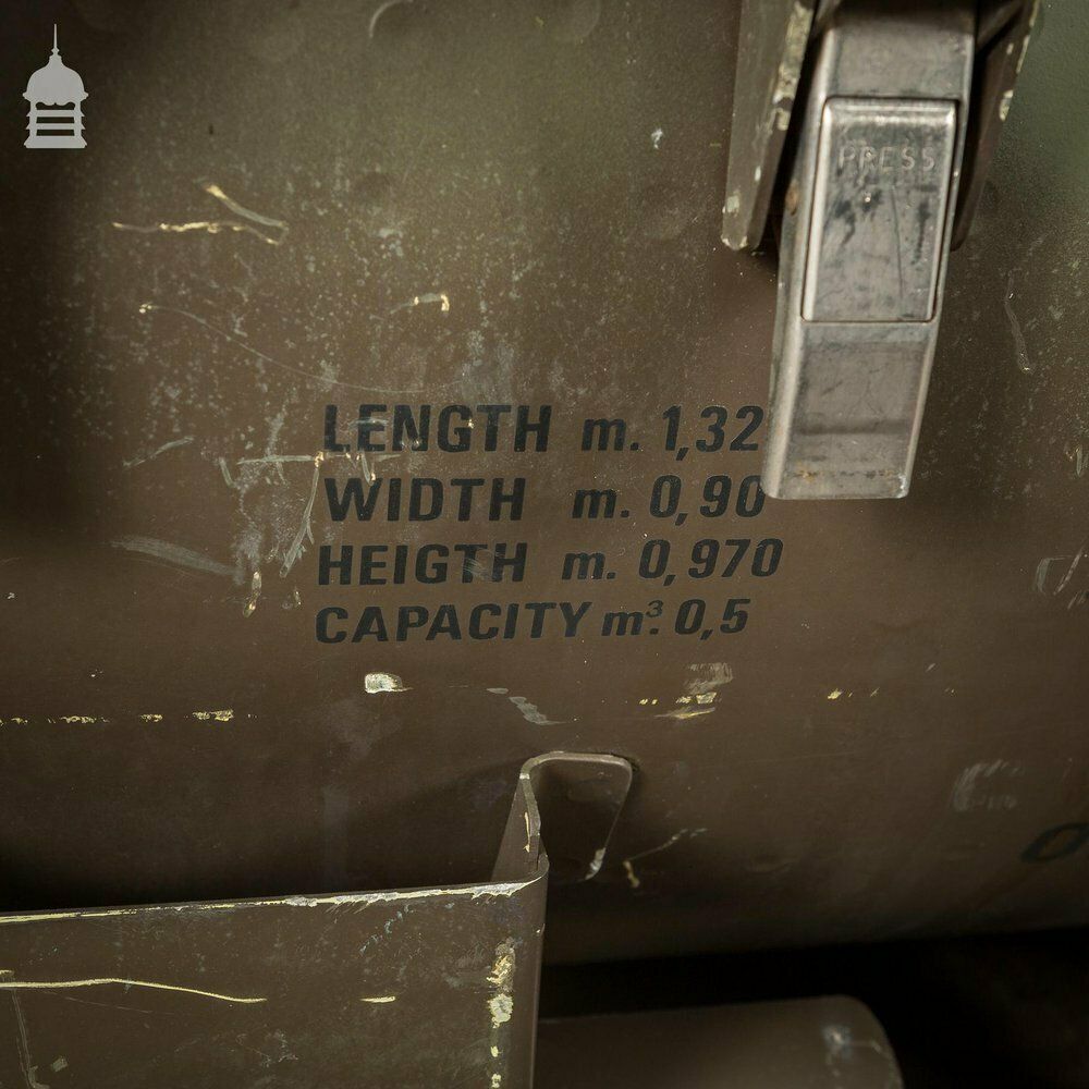 photo buy Industrial Aluminium Ex Raf Shipping Capsule Military Storage Crate Trough