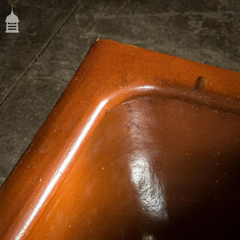 Large Victorian Salt Glaze Orange Peel Ceramic Trough Sink By Oats & Green Ltd Halifax photo 390.0