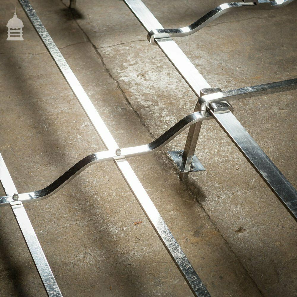 A 1950’s Butchers Stainless Steel Meat Display Rack photo vintage