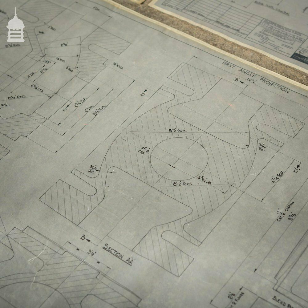 Huge Quantity Of 10,000+ Industrial Technical Drawings On Drafting Film And Drafting Vellum