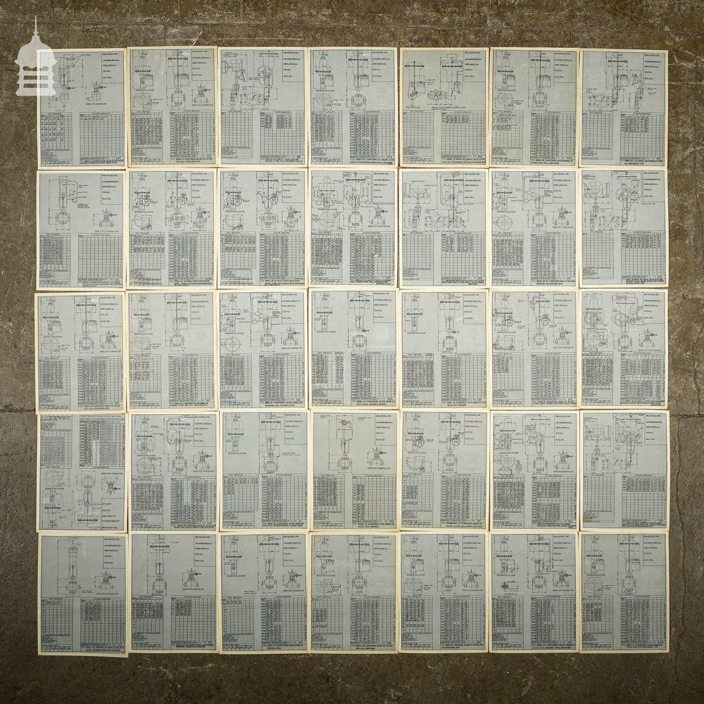 140 Pages Of Vintage Industrial Drawings Plans Schematics photo Art