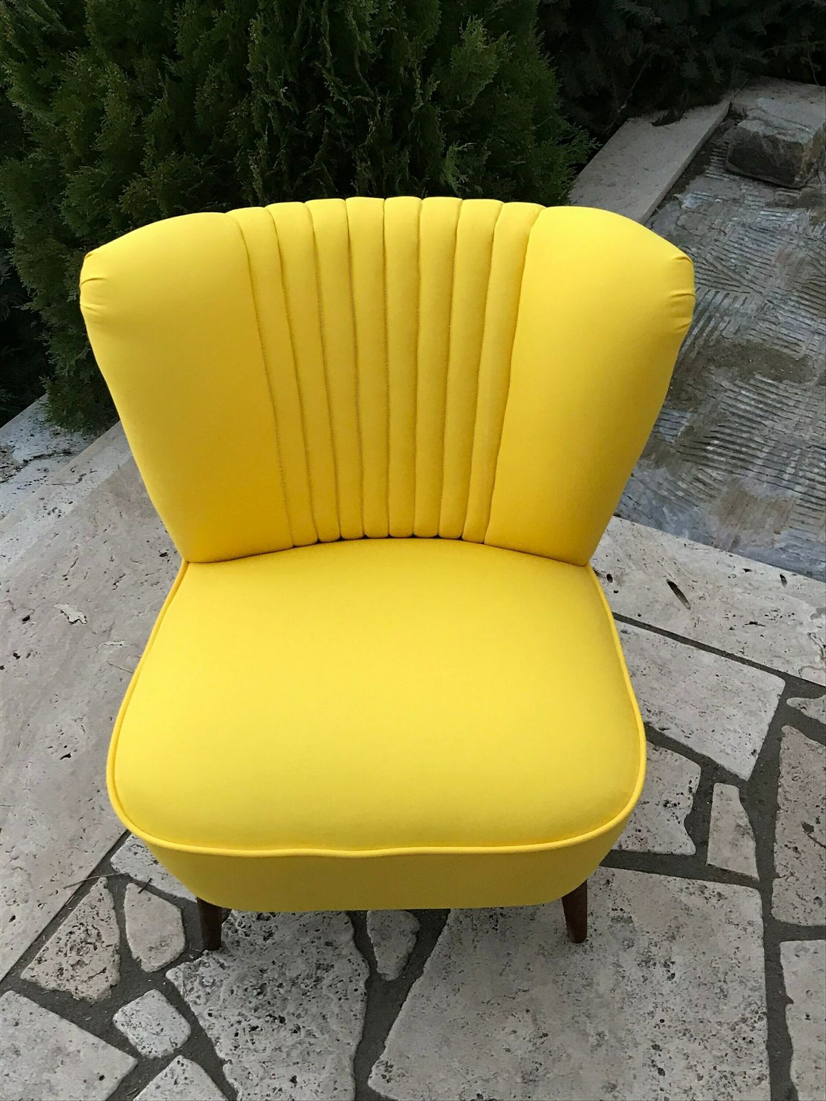 Yellow Cocktail Chair, 1960s, Vintage photo Furniture