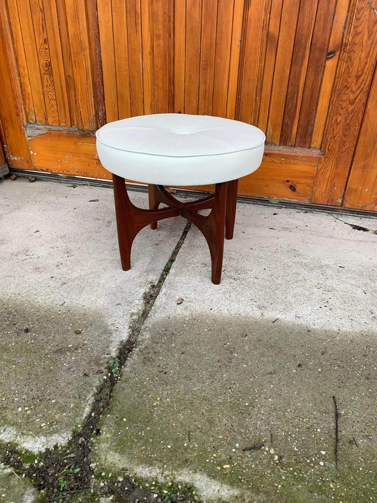 Mid Century Danish Teak Ottoman By Kofod Larsen For G Plan, 1960s