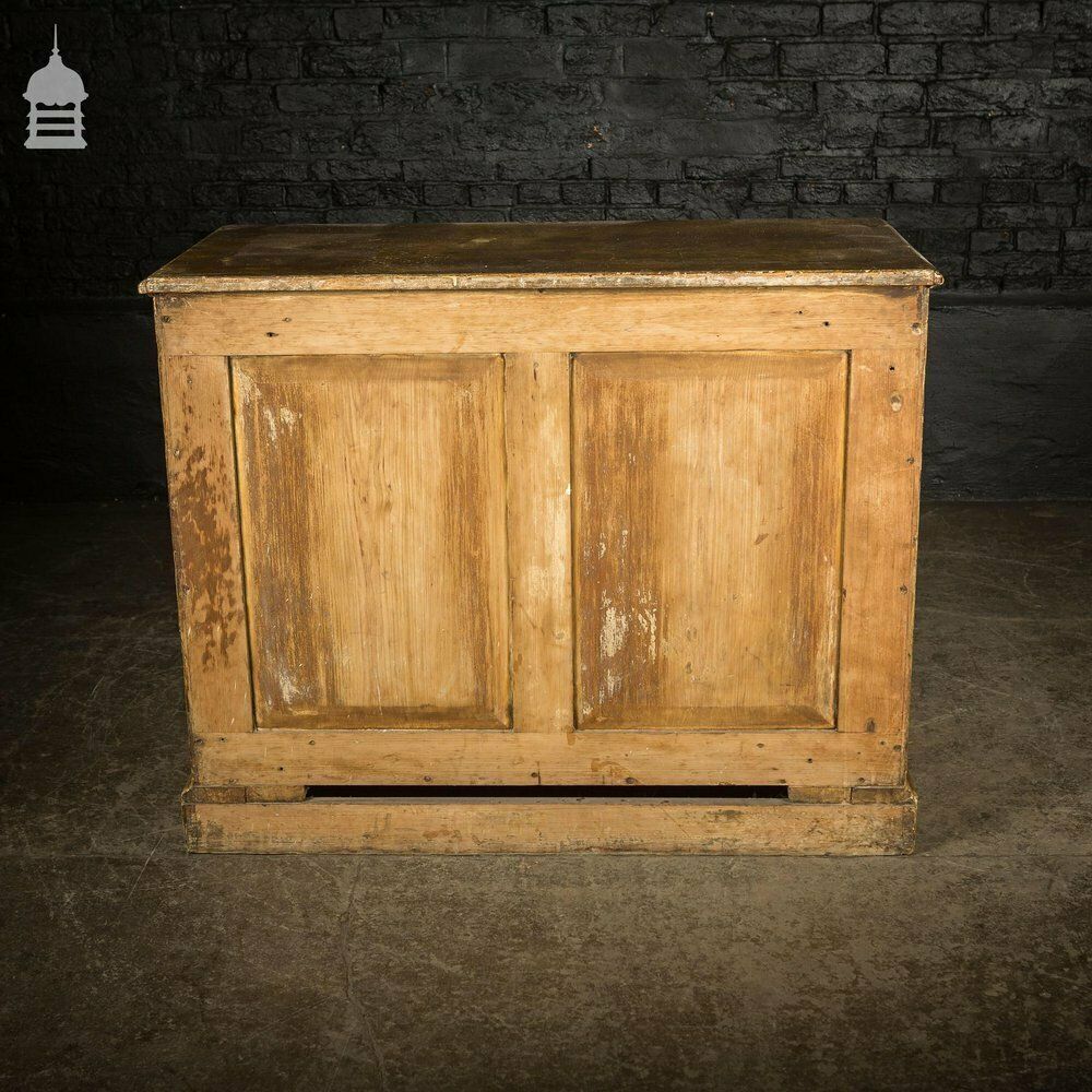 photo furniture 19th C Two Over Three Chest Of Drawers With Graining Finish And Key