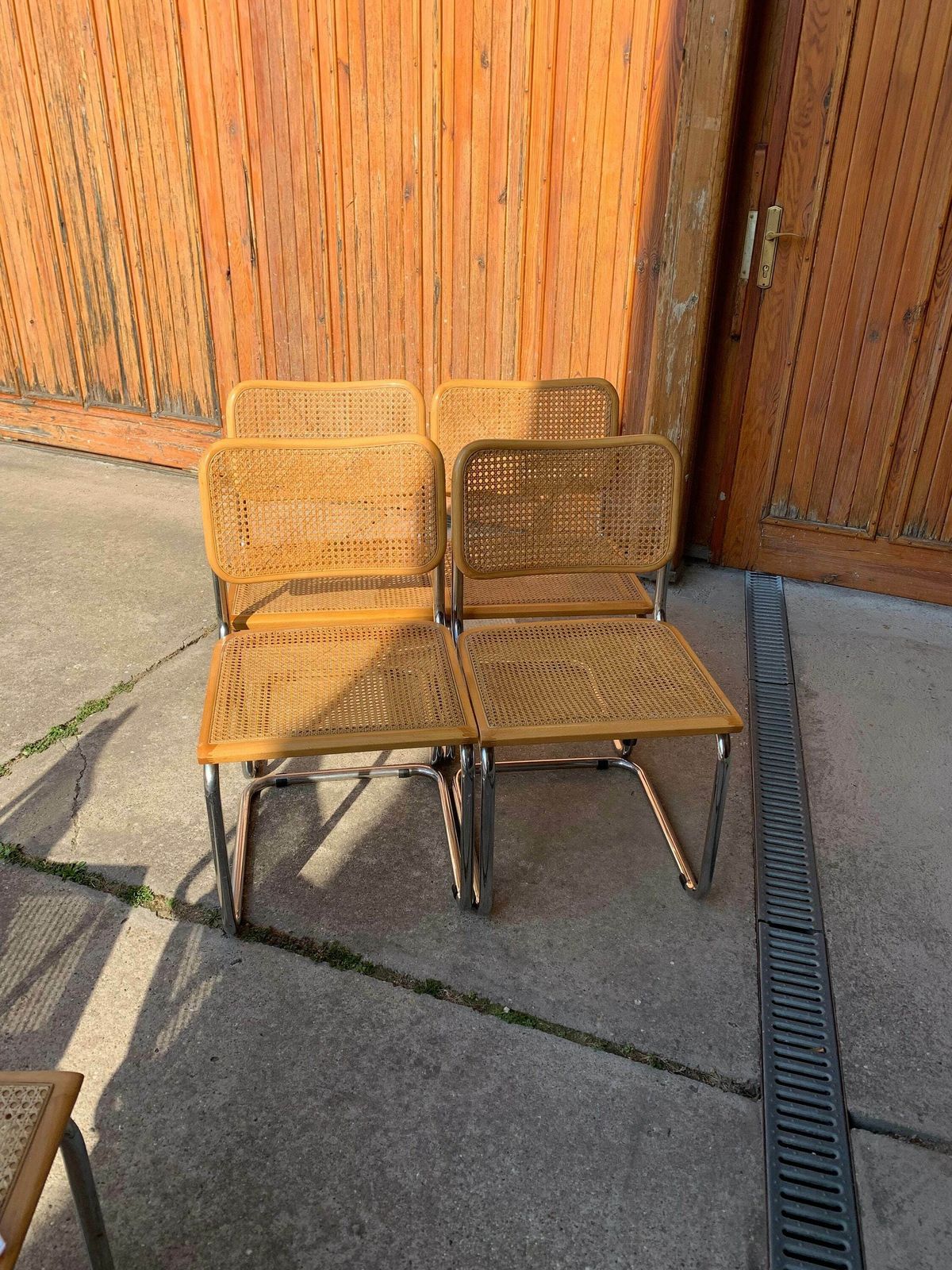 Mid Century Modern Italian Marcel Breuer B32 Cesca Chair, 70s Set Of 4