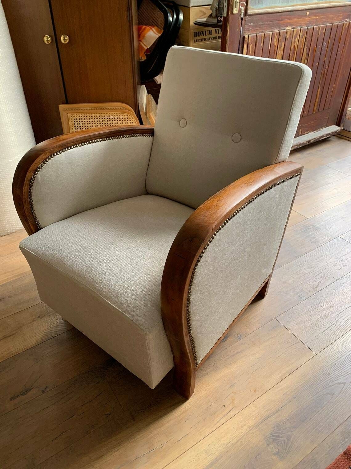 Art Deco Hungarian Armchair, 1930s Restored photo 1235.0