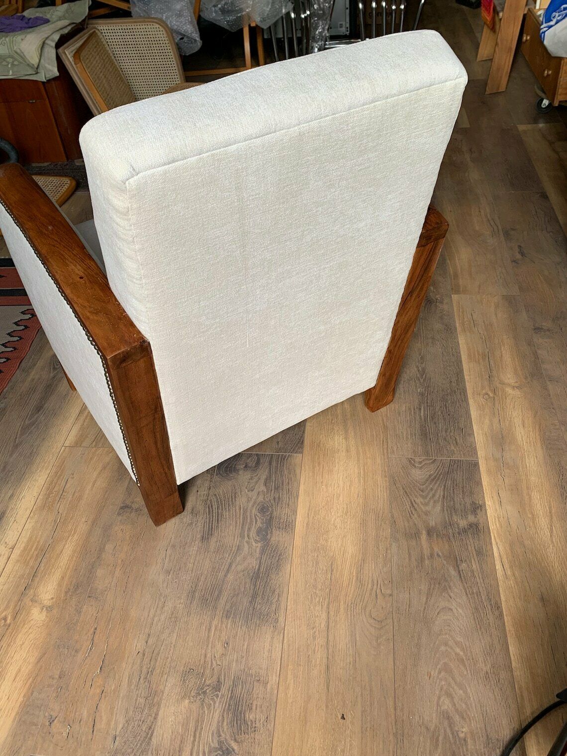 photo furniture Art Deco Hungarian Armchair, 1930s Restored