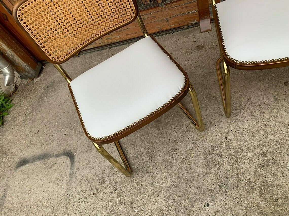 1 Of 4 Mid Century Modern Upholstered Cesca Chair Italy 1970 photo Furniture