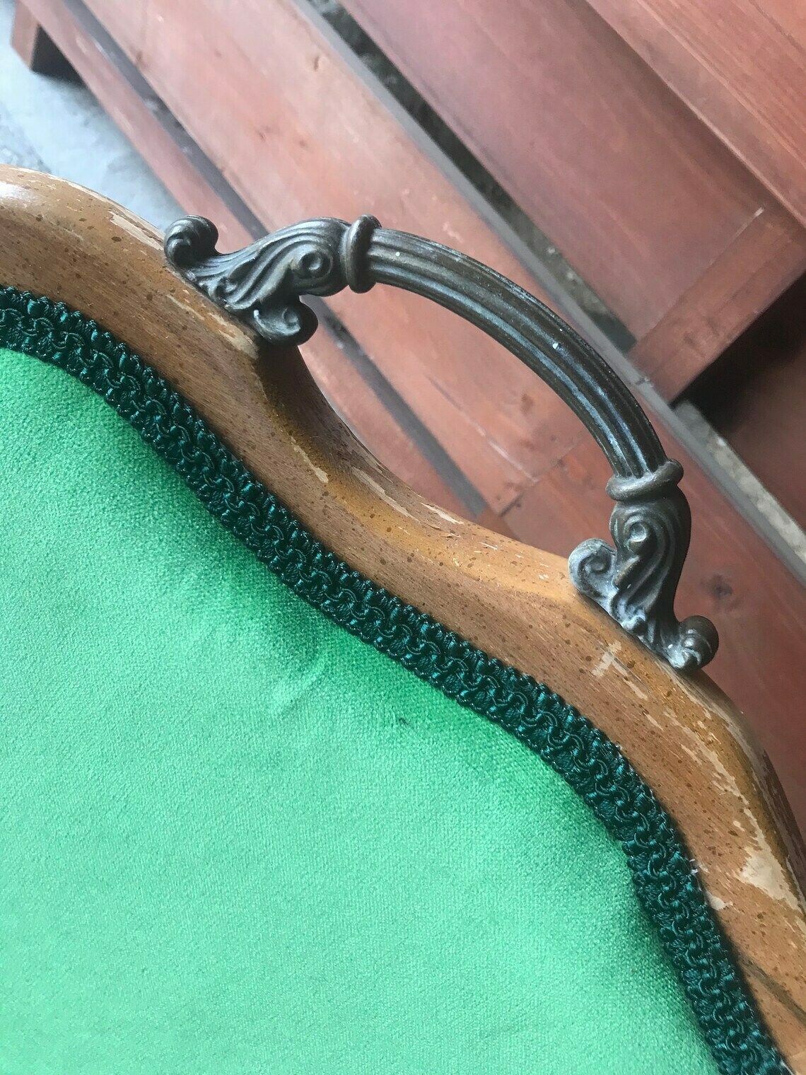 Vintage French Green Armchair, 1960s photo Furniture