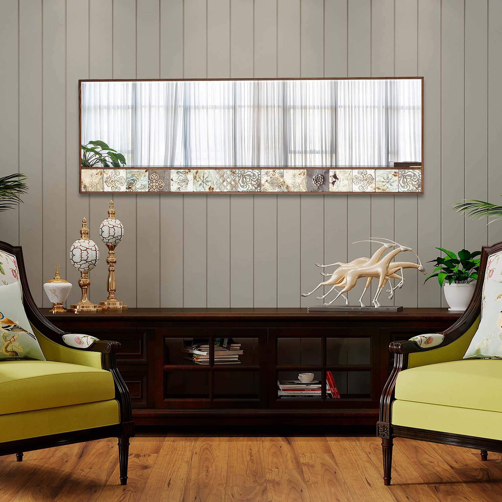 Kelley Handmade Wooden Framed Full Length Wall Mirror photo furniture