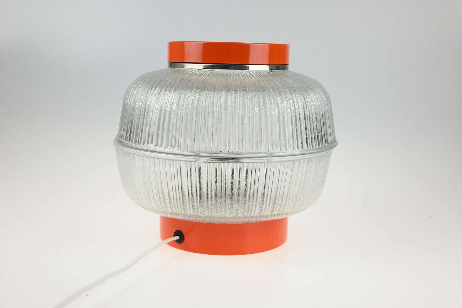 Mid Century Bureaulamp, Atomic Bureaulamp, Tafellamp, Bureaulamp, Nachtkastlamp, Mid Century Lamp, Oranje Lamp, Tafellicht, Retro Verlichting photo furniture